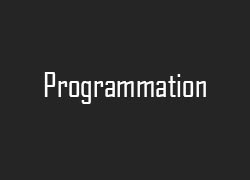 Section Programmation
